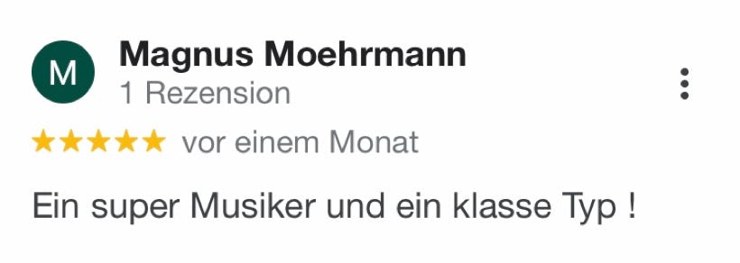 Harry Tietjen Google-Rezension