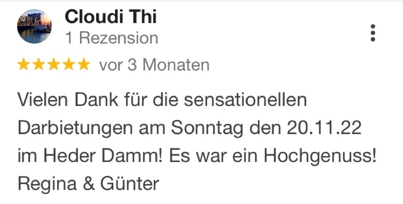 Harry Tietjen Google-Rezension
